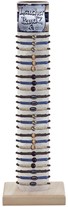 Leather & Bone Bead Adjustable Slide-Knot Bracelet Assorted With Tube & Base