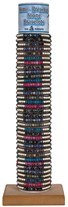 4MM Semi Precious & Howlite Adj Slide Knot Bracelets Assorted With Tube & Base