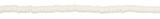 3MM Solid Color Fimo Necklace White
