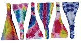 Abstract Tie Dye Head Scarf Assorted