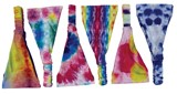 Abstract Tie Dye Head Scarf Assorted
