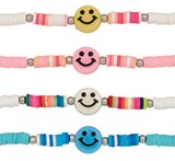Smile Face On Fimo Anklet Assorted