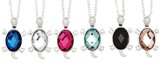 Large Color Crystal Shell Turtle Necklace Assorted