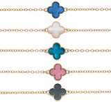 Mallory Cross Pendant On Gold Chain Anklet Assorted