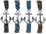 Anchor Pendant On Paracord Slide Knot Bracelet Assorted