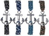 Anchor Pendant On Paracord Slide Knot Bracelet Assorted