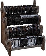 4-Tier Brown Wood Bracelet Display (Does Not Include Merchandise)