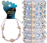 Howlite Turtle And Starfish Assorted Anklet