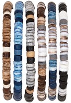 Melon Litob Shell Pattern Adjustable Slide Knot Bracelet Assorted