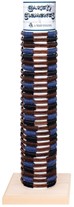 Leather With Woven Pattern Slide-Knot Adj Bracelet Assorted W/Tube & Base