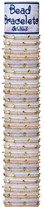Seed Bead Gold Chain with Disc Slide Knot Adjustable Bracelet Asst w/Tube & Base