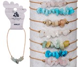 Stone Chip Anklet Assorted