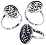 Antiqued Pineapple Ring Adjustable