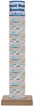 1MM Seed Bead & Cord Adjustable Slide Knot Bracelets Assorted With Tube & Base