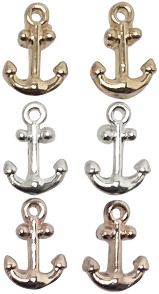 Small Anchor Post Earrings Assorted