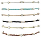 Adjustable Pearl & Mini Seed Bead Bracelet