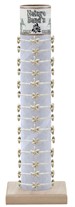 Howlite Starfish Seed Bead Adj. Bracelet with Tube & Base