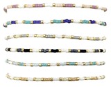 Adjustable Miyuki & Gold Bead Bracelet Asst'd