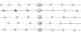 Facet Bead with Pearl Bead Necklace