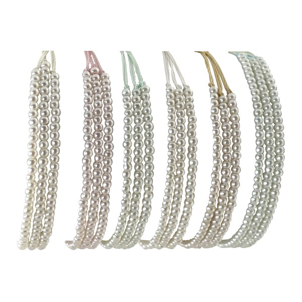 Adjustable 3 Strand Seed Bead Bracelet