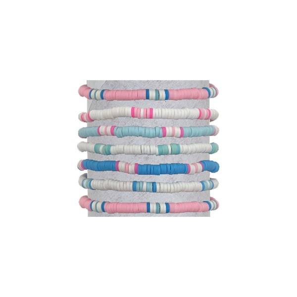 Adjustable Block Pattern Fimo Bracelet