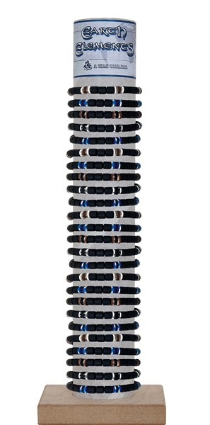 Adjustable Fimo Tube & Disc Bead Bracelet with Tube and Base