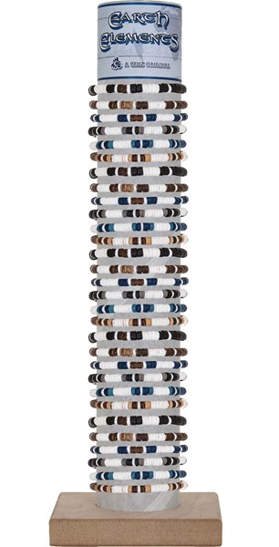 Coco And Litob Pattern Shell Adj. Slide Knot Bracelet Assorted w/Tube & Base