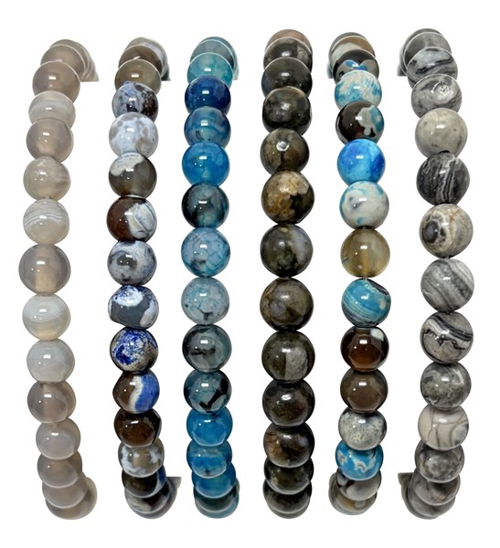 Adjustable Stone Bead Bracelet