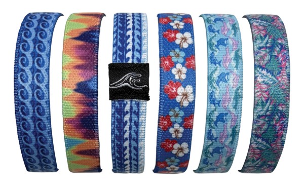 Wave/ Hibiscus/ Abstract Bracelet Stretch Bracelet / Hair Band Assorted