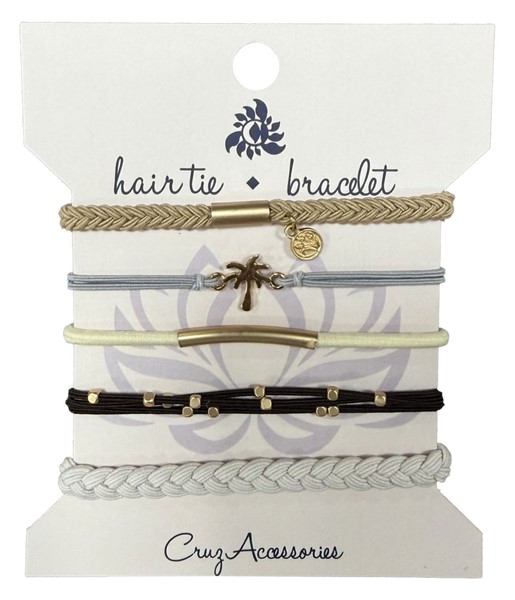 Assorted Palm Tree Hair Tie / Bracelet