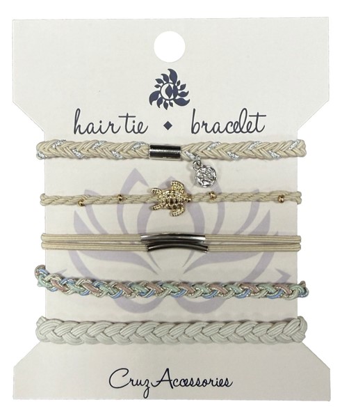 Assorted Natural Tone Sea Turtle Hair Tie / Bracelet