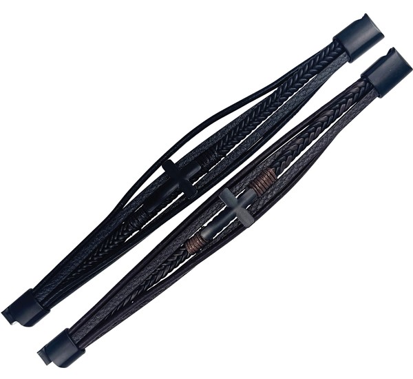 Magnetic Clasp 4 Strand with Cross Pendant Bracelet